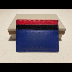 Saffiano leather card case (Like New)